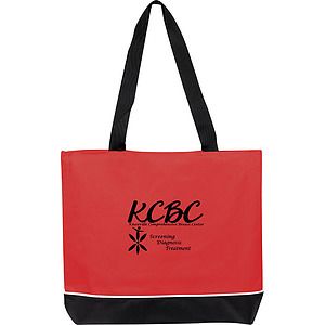 Contrast Zip Tote
