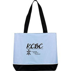 Contrast Zip Tote
