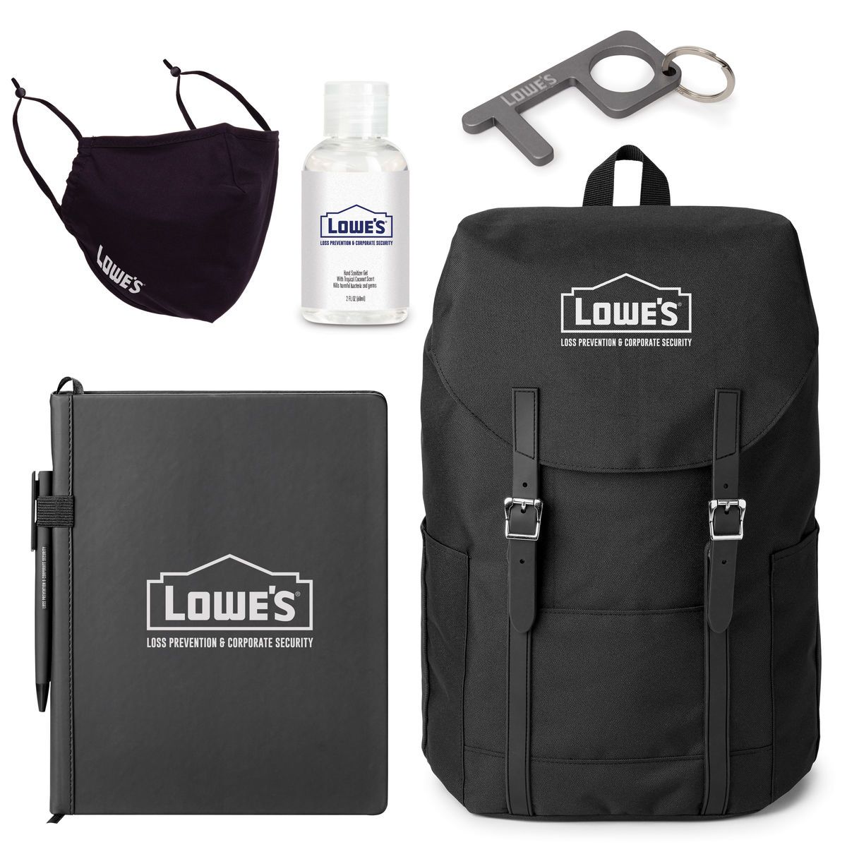 Promotional Nomad must haves renew flip-top backpack 5-piece