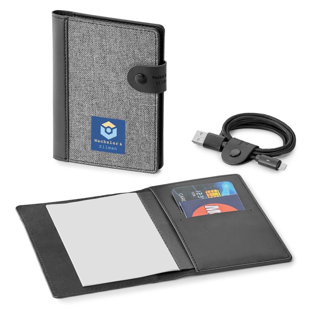 Nomad rfid passport holder with memo pad Corporate Specialties