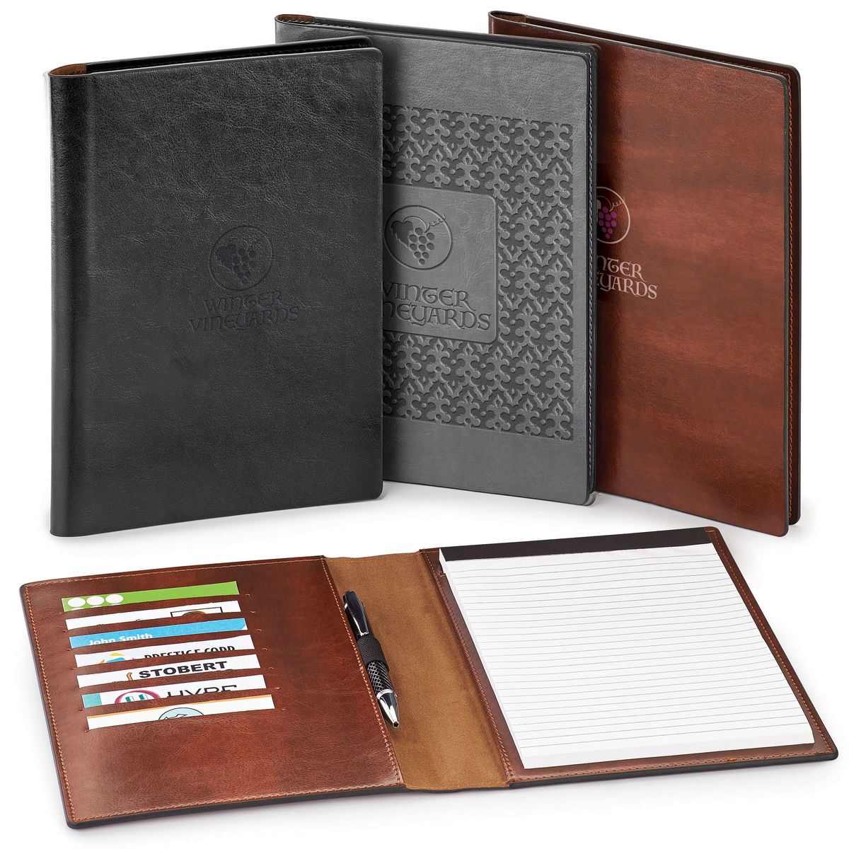 Promotional Fabrizio padfolio refillable notepad Personalized With Your