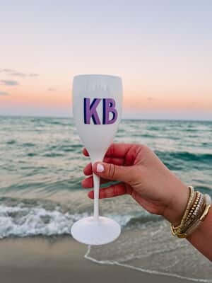 Acrylic Champagne Flute 