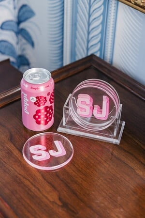 Acrylic Coasters with Holder