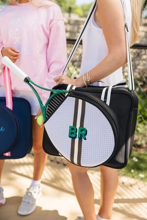 Striped Tennis Bag