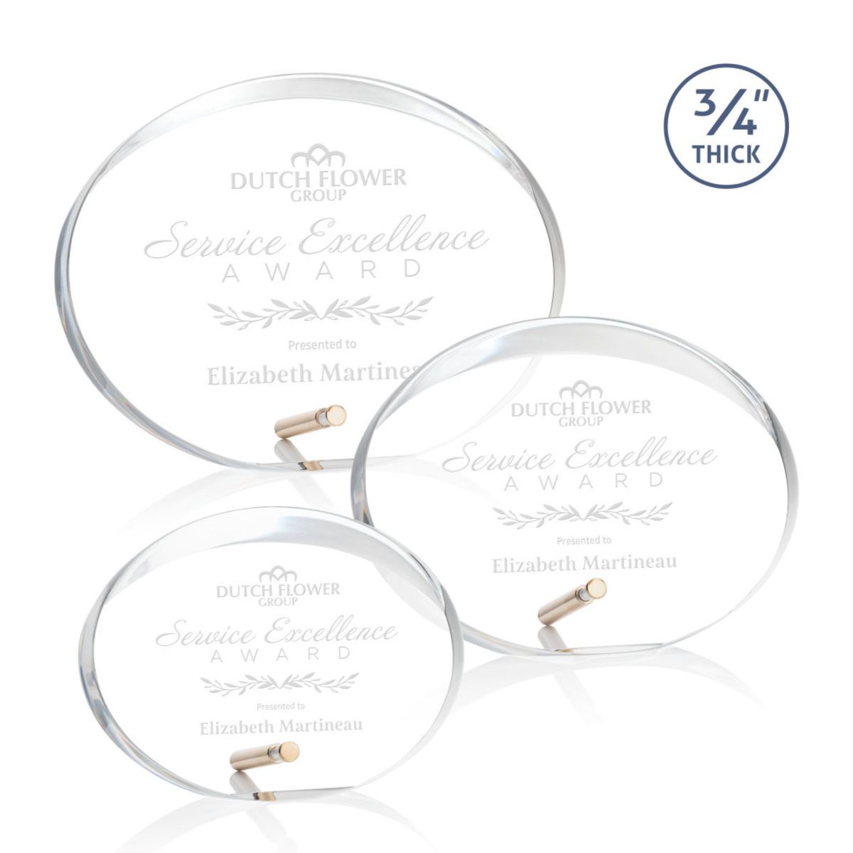 Mosaic Oval Award - Gold