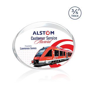 Mosaic Oval VividPrint™ Award - Silver