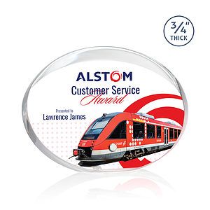Mosaic Oval VividPrint™ Award - Silver