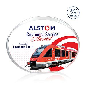 Mosaic Oval VividPrint™ Award - Silver
