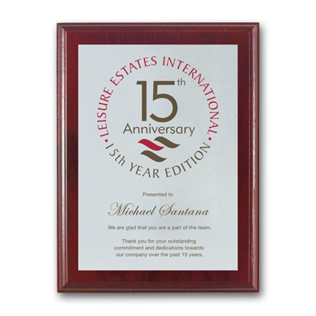 Screenprint Aluminum - Mahogany     