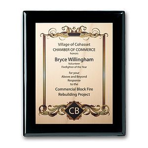 SpectraPrint™ Plaque - Ebony Gold
