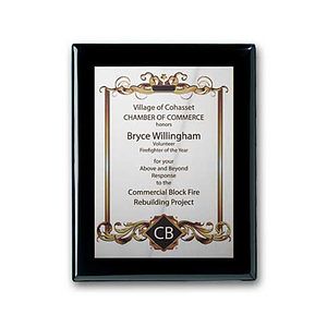 SpectraPrint™ Plaque - Ebony Silver