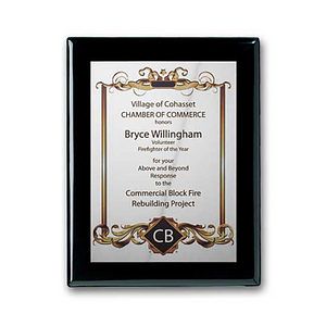 SpectraPrint™ Plaque - Ebony Silver