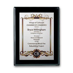 SpectraPrint™ Plaque - Ebony Silver