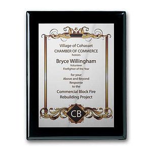 SpectraPrint™ Plaque - Ebony Silver