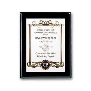 SpectraPrint™ Plaque - Ebony White
