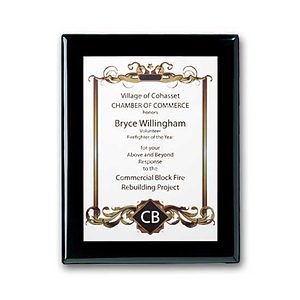 SpectraPrint™ Plaque - Ebony White