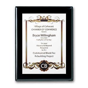 SpectraPrint™ Plaque - Ebony White