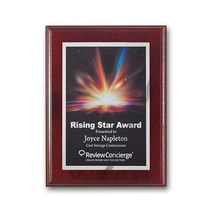 SpectraPrint™ Plaque - Mahogany Silver