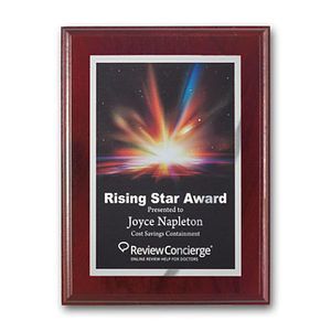 SpectraPrint™ Plaque - Mahogany Silver