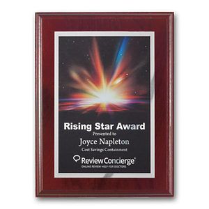 SpectraPrint™ Plaque - Mahogany Silver