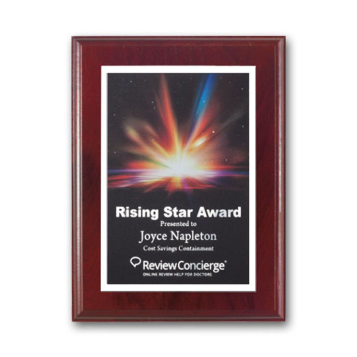 SpectraPrint™ Plaque - Mahogany White