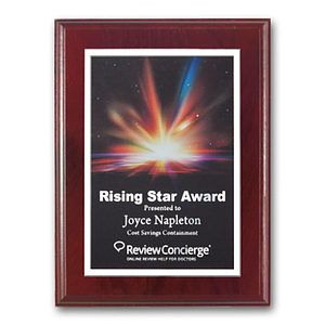 SpectraPrint™ Plaque - Mahogany White
