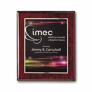 SpectraPrint™ Plaque - Rosewood Gold