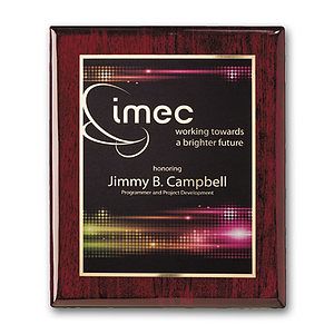 SpectraPrint™ Plaque - Rosewood Gold