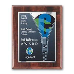 SpectraPrint™ Plaque - Walnut Silver