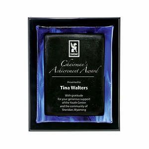 Metallic Fusion Plaque - Black/Blue