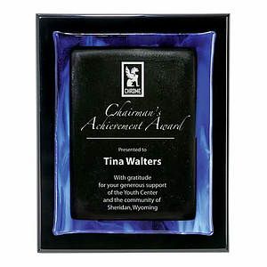 Metallic Fusion Plaque - Black/Blue