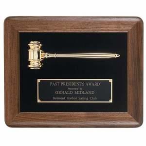 Framed Gavel Plaque