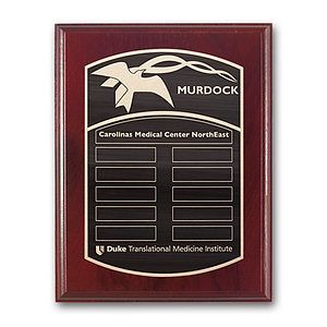 Etch/Antiqued Plaq - Mahogany