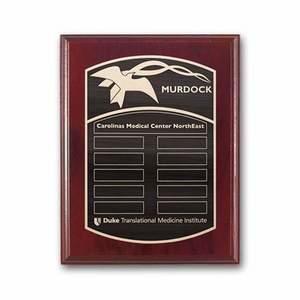 Etch/Antiqued Plaq - Mahogany