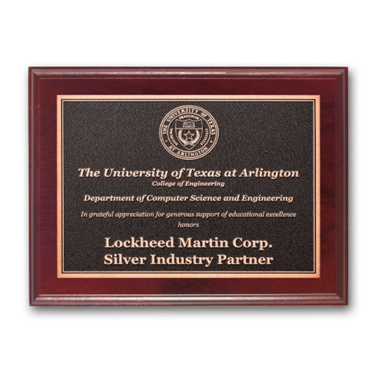 Photocast Plaque - Mahogany     