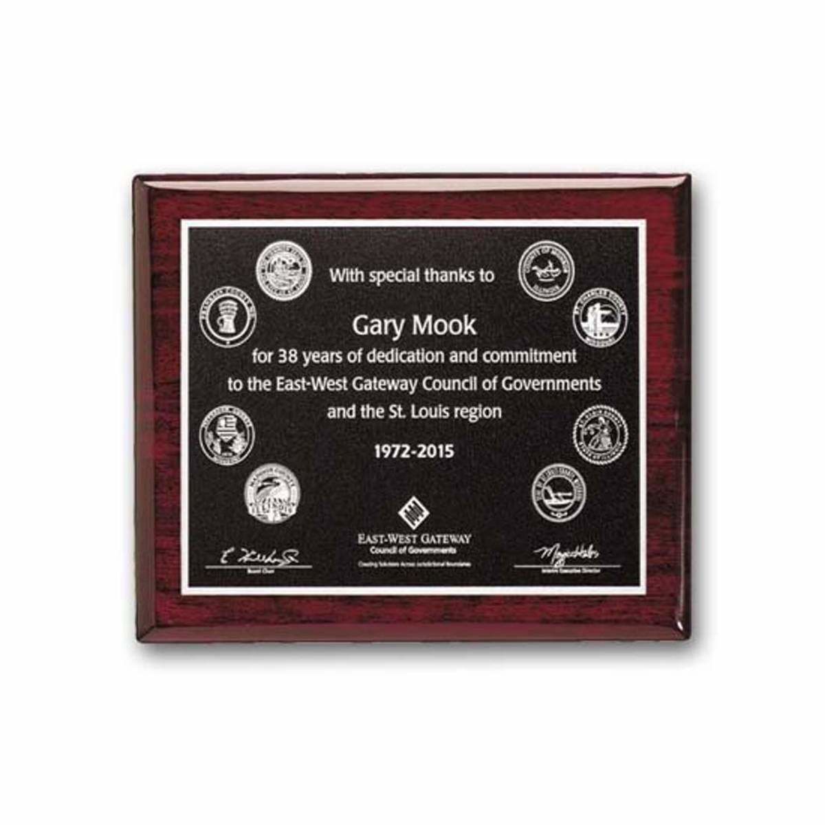 Photocast Plaque - Rosewood     