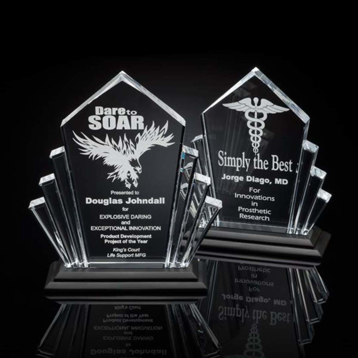 Flash Award - Acrylic/Black     