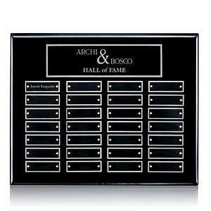 Oakleigh Horiz Pert/Plaque - Black/Silver