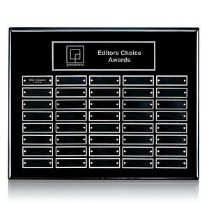 Oakleigh Horiz Pert/Plaque - Black/Silver