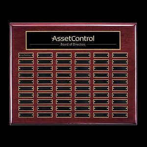 Oakleigh Horiz Pert/Plaque - Rosewood/Gold