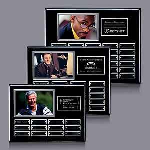 Photo (Horiz) P/Plaque - Black/Gold