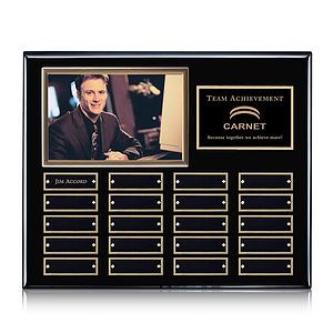 Photo (Horiz) P/Plaque - Black/Gold