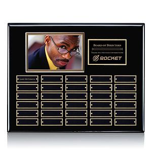Photo (Horiz) P/Plaque - Black/Gold