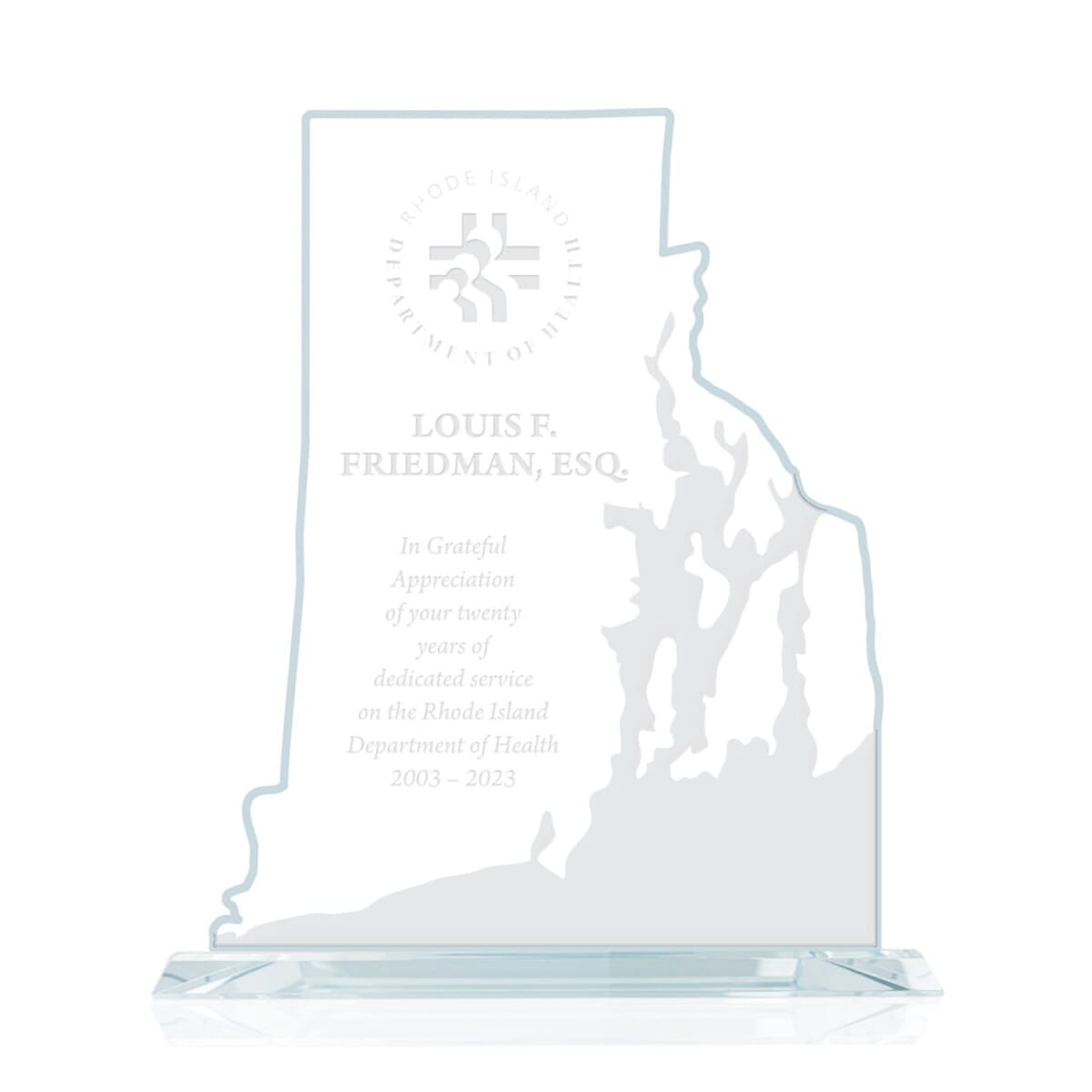 State Map Award -  Rhode Island