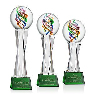 Galileo Award on Grafton Base - Green