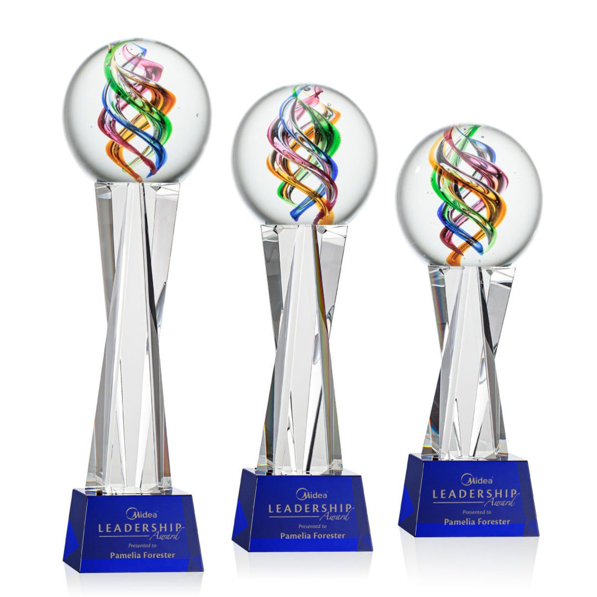 Galileo Award on Grafton Base - Blue