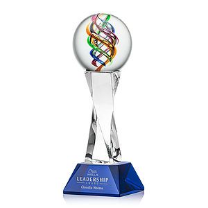 Galileo Award on Langport Base - Blue