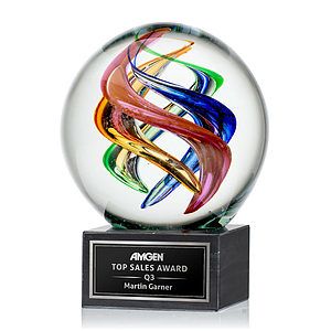 Galileo Award on Square Marble Base