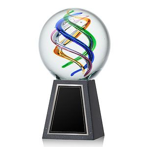 Galileo Award on Tall Marble Base