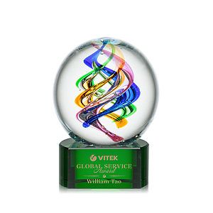 Galileo Award on Paragon Base - Green